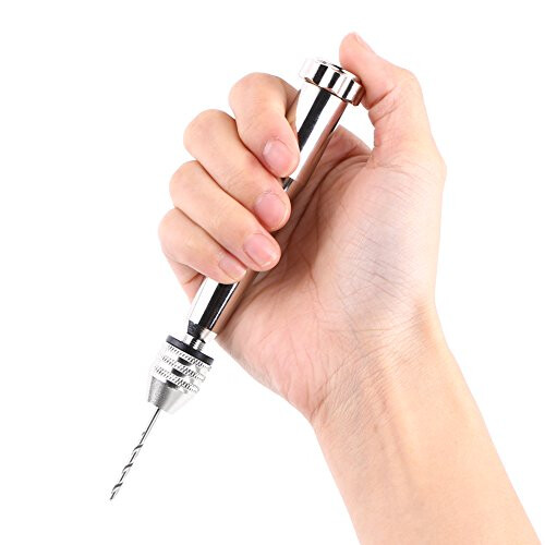 Mini Precision Pin Vise Hand Drill Bits with 25pcs Twist Drill Bits for Delicate Manual Work, Electronic Assembling and Model Making 2