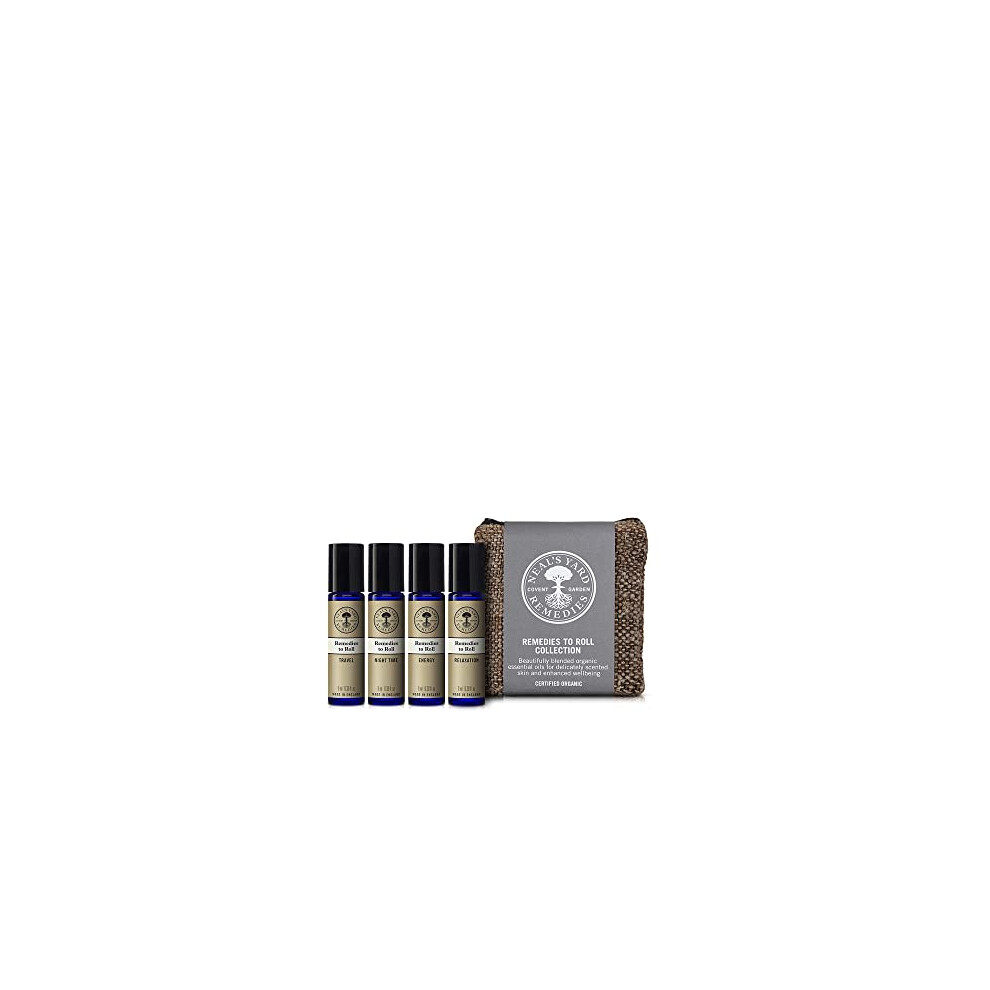 | Remedies to Roll Collection | Vegan Organic Oils | Travel, Night Time, Energy, Relaxation | Gift Set For Women| 9ml Each