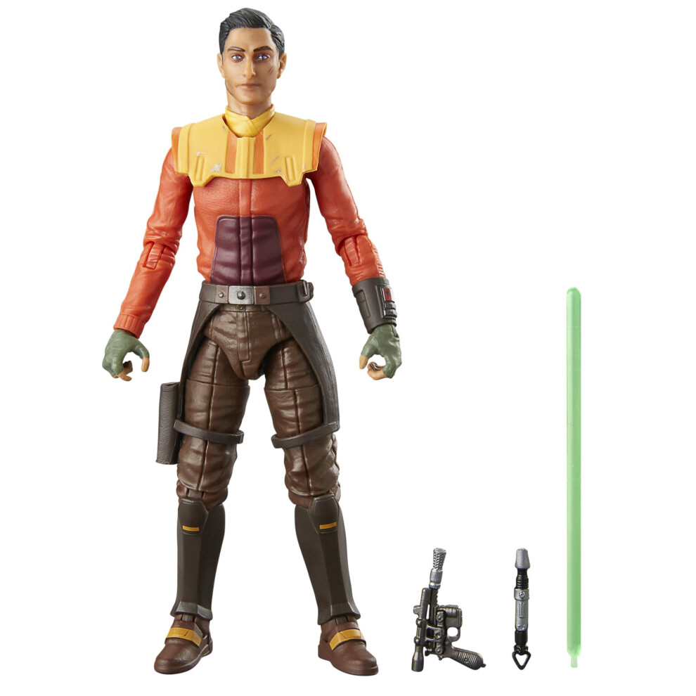 Hasbro Star Wars The Series Ezra Bridger (Lothal), Star Wars: Ahsoka 6-Inch Action Figures Black