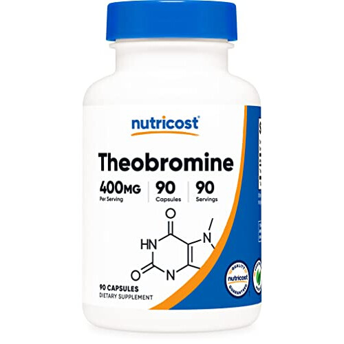 Nutricost, Theobromin, 400 mg, 90 Kapseln