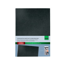 SM115 Menu Cover with elastic binding, for A5, Black, 1 Piece