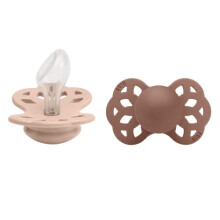 Infinity Anatomical Soother 2-Pack, BPA Free, Orthodontic Silicone Nipple, Orthodontic Nipple. Silicone, Made in Denmark, 6-18 Months (Pack of 2),