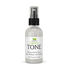 Clearly TONE, Pure Rose Water Facial Toner Spray | Alcohol Free | Natural Rose Petal Water in a Glass Bottle | Made in USA