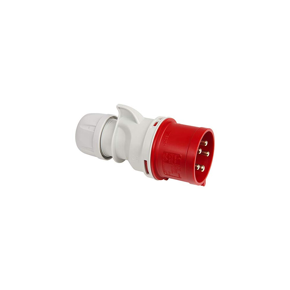 176000008 Cee Plug, 5-Pin, 32 A, 400 V, Red 4008223159860