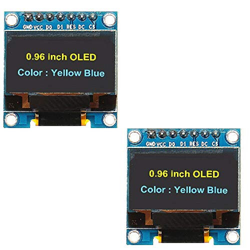 2Pcs 7Pin 0.96 Inch OLED Display 12864 SPI IIC Serial LCD Screen Module ...