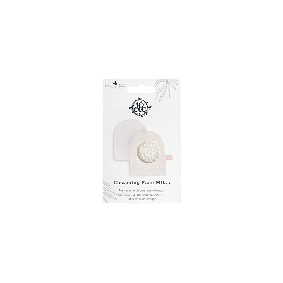So-Eco White Cleansing Face Mitts
