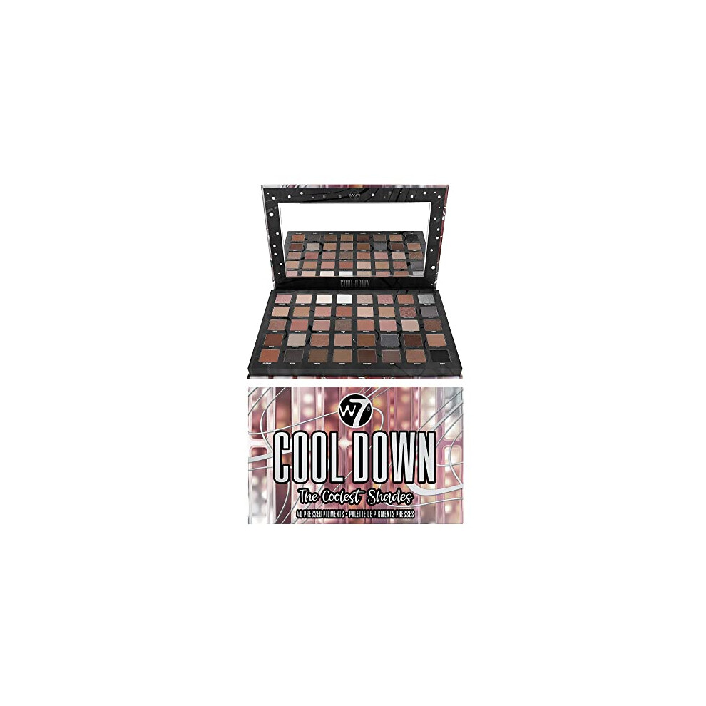 Cool Down Pressed Pigment Palette - 40 High Impact Cool Tone Colours - Flawless Long-Lasting Glam Makeup