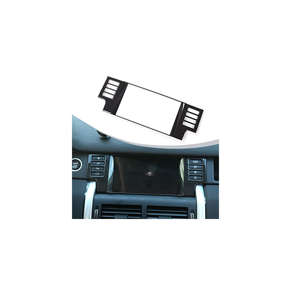 Diyucar Carbon Fiber Style Abs Car Center Console Decoration Panel Trim For Lr Discovery Sport 2015-2019 Accessories (Navigation Panel Frame) 888245410996