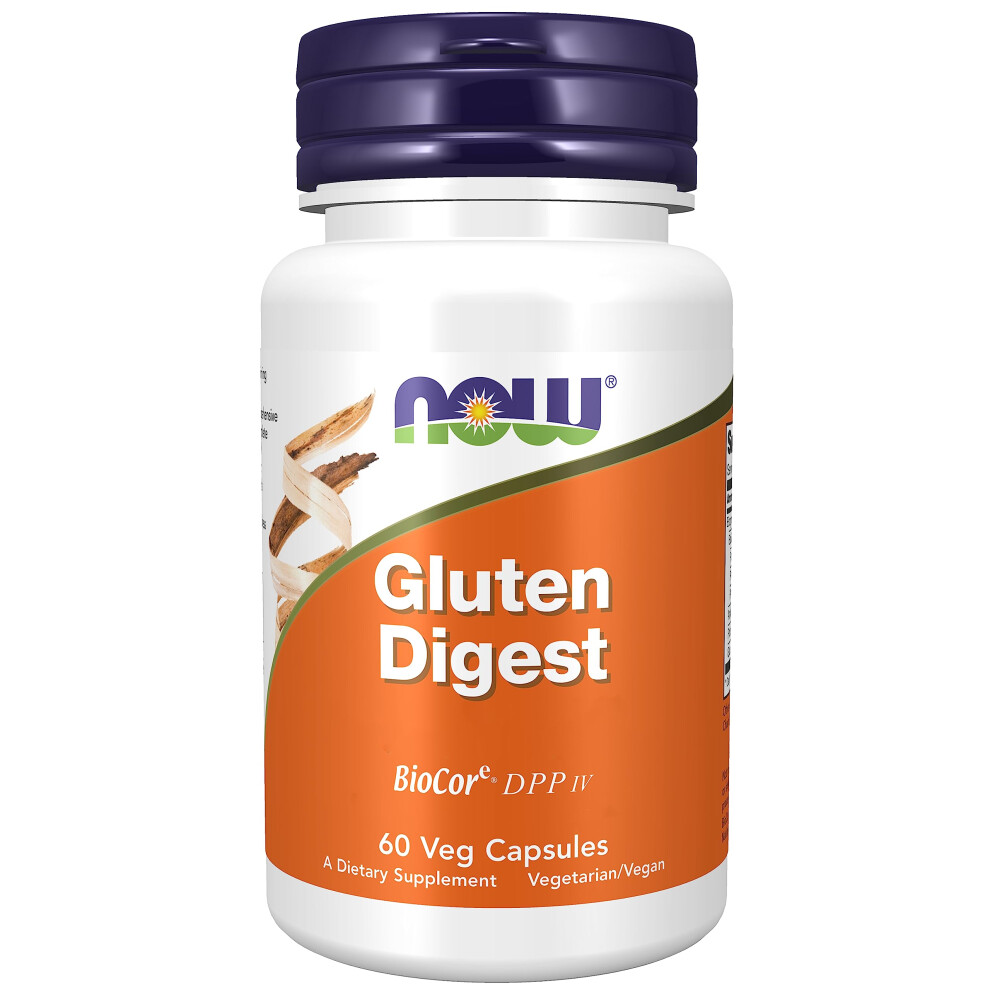 Now Foods, Gluten Digest (Gluten Enzyme), 60 Vegan Capsules, Lab-Tested, Soya Free, Gluten Free, Non-Gmo, Vegetarian