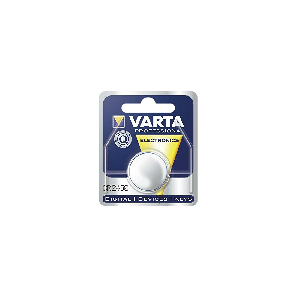 Cr2450â V 1-Bl (6450) Lithium 3Â V Non-Rechargeable Batteryâ ÂÂ Batteries (Lithium, Button/Coin, 3Â V, 1Â Pc (S), Cr2450, 560Â Mah) 4040849480621