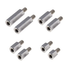 8PCS Single Head Stud Hex Standoff Spacers Male to Female Thread 10mm 15mm 20mm 30mm M6 x M6 for PCB Hexagonal Fasteners Hardware Accessories
