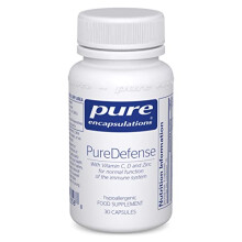 PureDefense - Hypoallergenic Nutritional Supplement with Vitamin C, D and Zinc - 30 Capsules