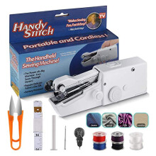 Mini Portable Sewing Machine with 8 Pcs Bobbins,MSDADA Handheld Sewing Machine Electric Stitch Household Tool for Kids Clothing,Fabric, Home Travel