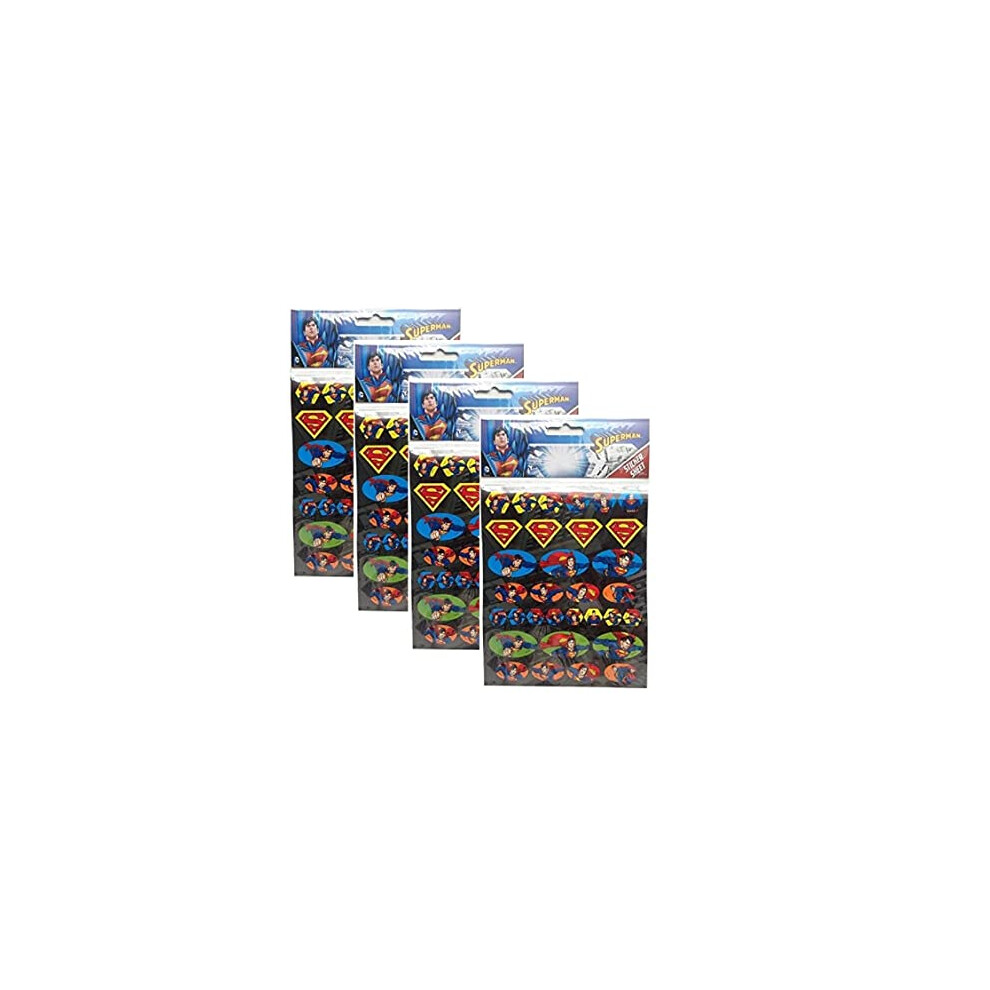 4 x Superman Sticker Sheet by Lizzy
