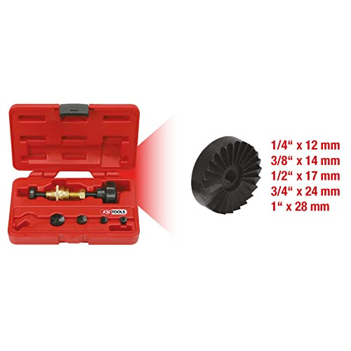 136.1105 Tap seating milling set 1/4"-1", 6 pcs 1