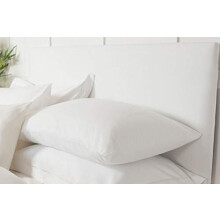 Headboard Wrap - Transforms a drab looking Headboard - Luxury Faux Suede (White, King)