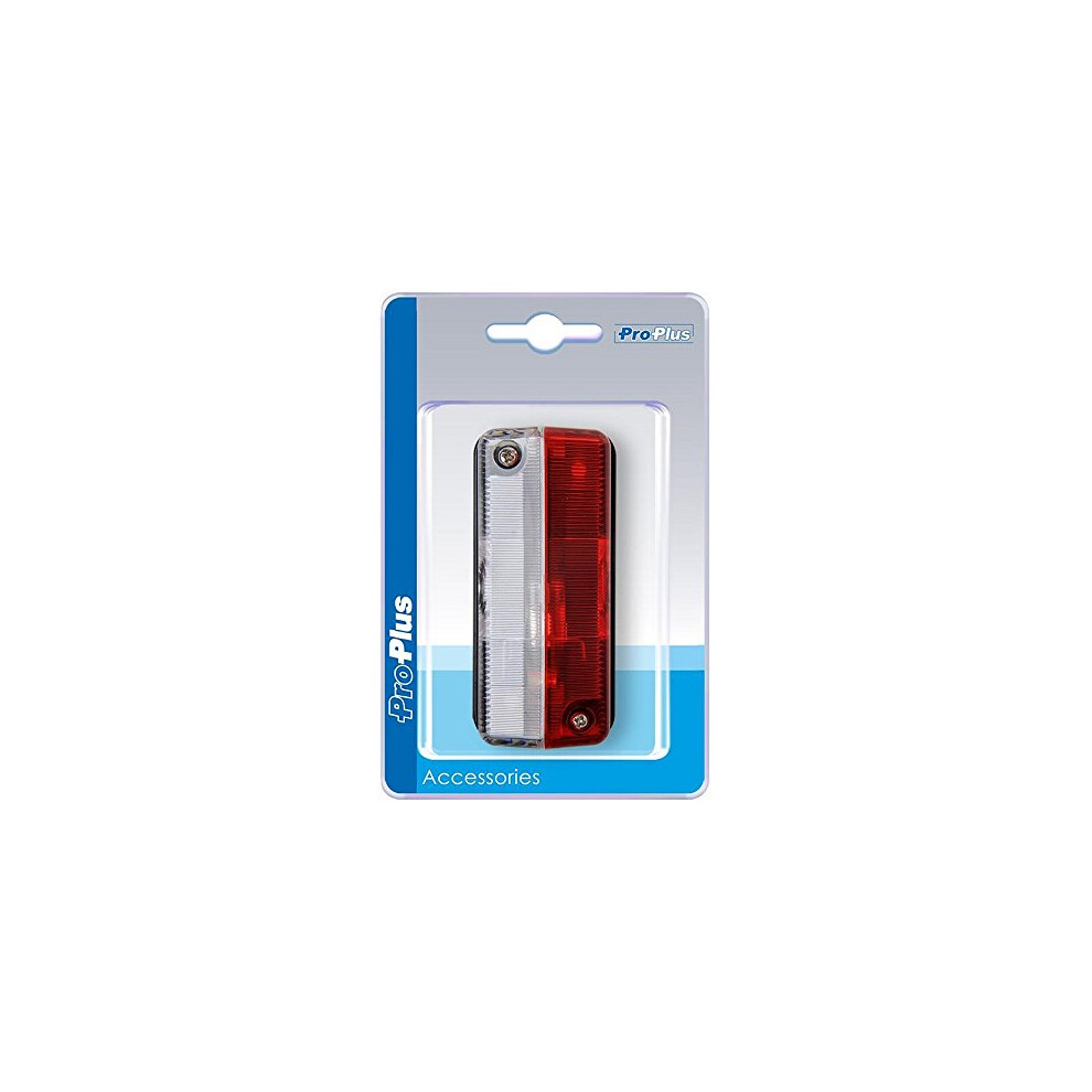 343712S Outline Marker Lamp, & 91X41 Mm, 12Â Volt For Caravans, Trailers And Motorhomes Red/White 8717249106258