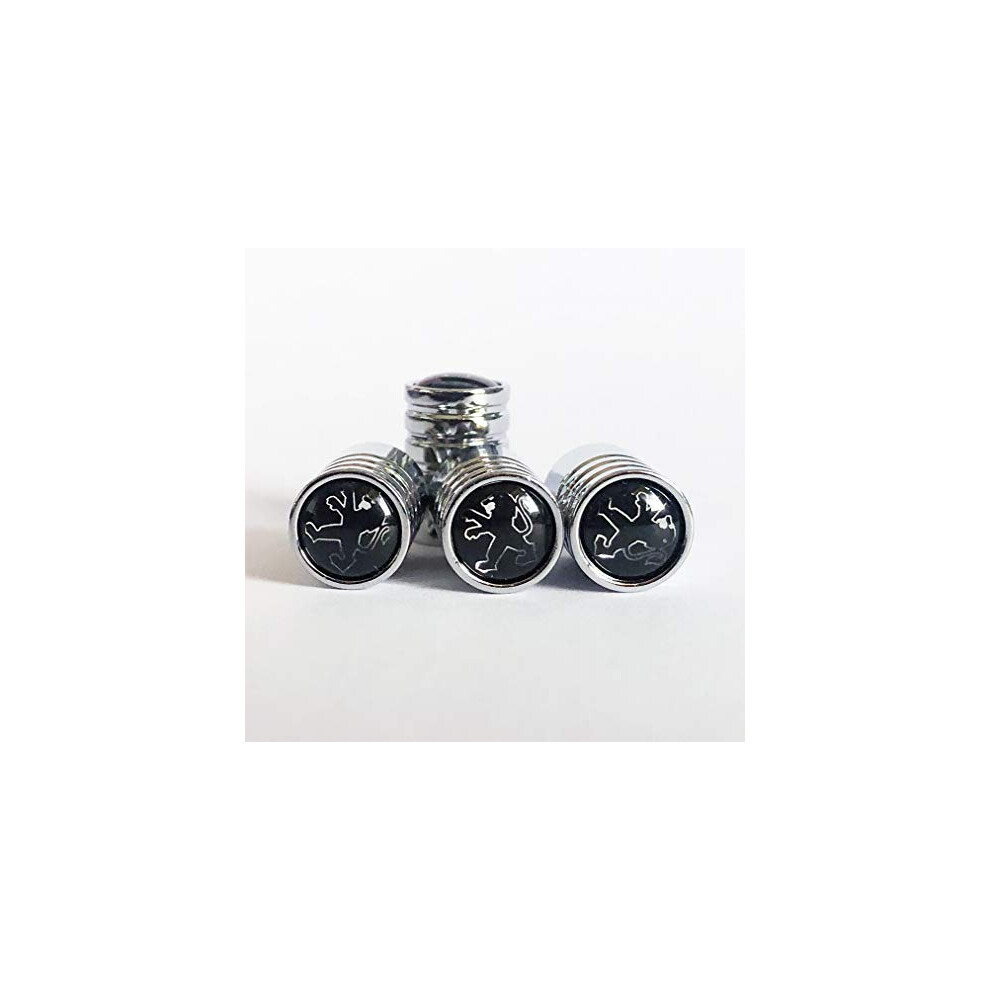 Deluxe Chrome Wheel Valve Dust Caps. 108 208 2008 308 3008 508 5008 Rifter Partner Bipper Rcz 5060816421241