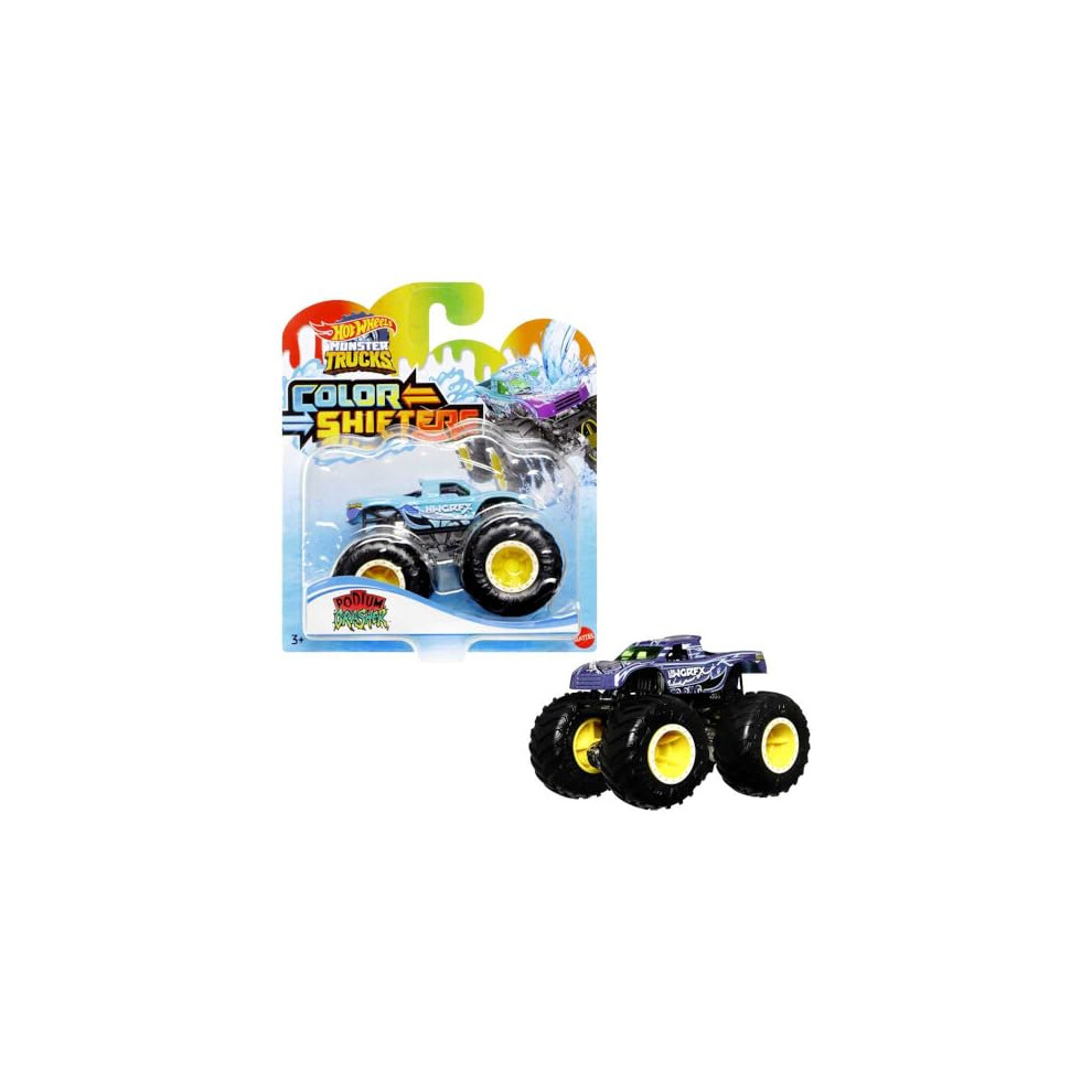 HGX06 Hot Wheels Monster Trucks Car Change Color. Assorted Models