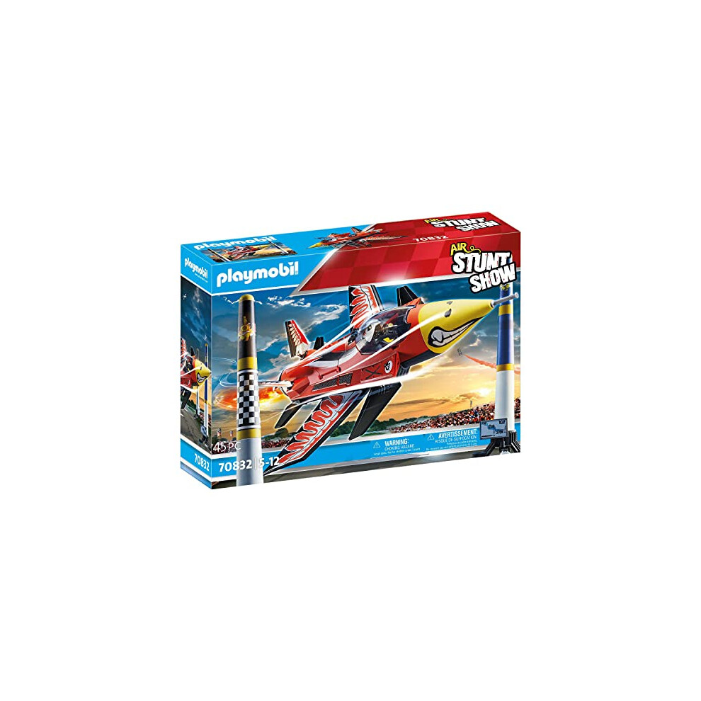 Air Stunt Show 70832 Eagle Jet, Toy Plane with Wind-Up Motor, Aeroplane Toy for 5+ Year Olds