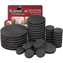 Non Slip Furniture Pads 38pcs(25+50+75) mm Furniture Grippers, Non Skid Self Adhesive Rubber Feet Furniture Feet,Anti Slide Furniture Hardwood Floor