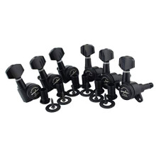 Guitar Locking Tuners (6 for Right) - 1:18 Lock String Tuning Key Pegs Machine Head with Hexagonal Handle Replacement for ST TL SG LP Style Electric,