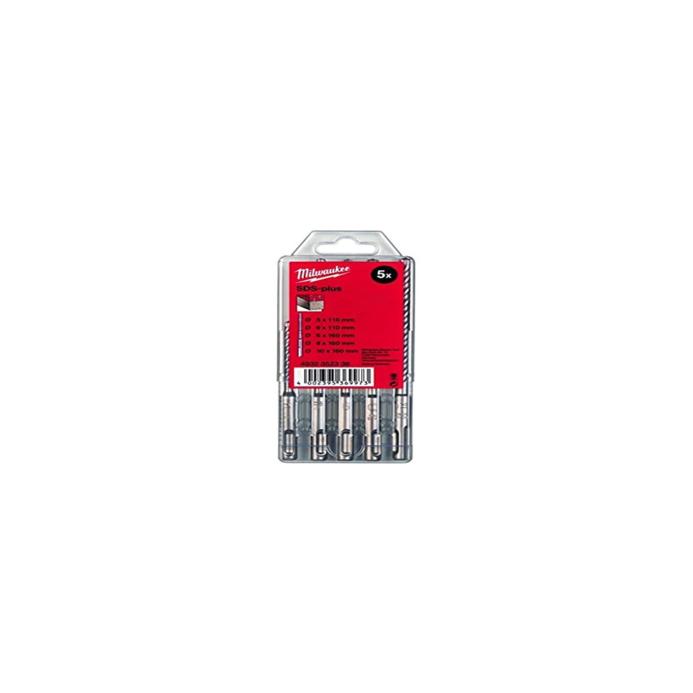 Hammer drill bit SDS-Plus L = 110/160 mm, type 2, cassette 5 pieces.