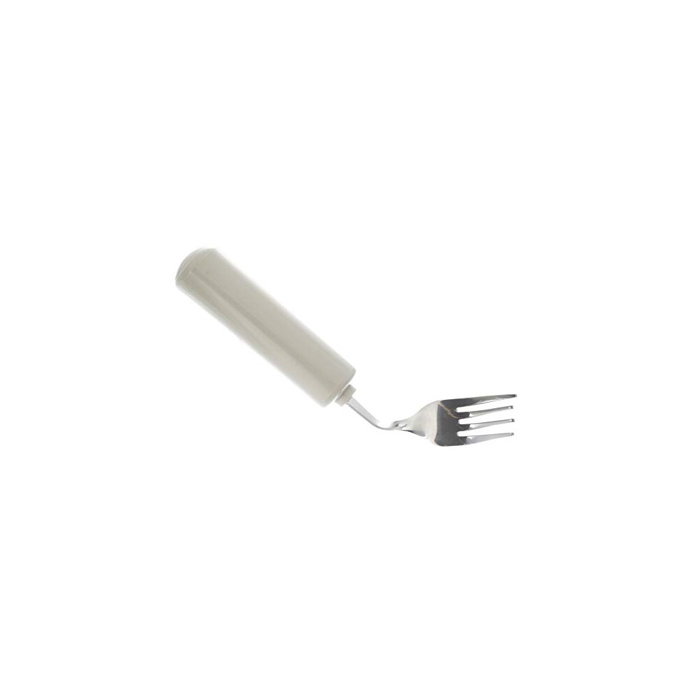 Sammons Preston Homecraft Queens Cutlery, Right Handed Fork, Angled (Eligible For Vat Relief In The Uk) Stainless Steel Adaptive Dining Utensil For Elderly, Disabled,
