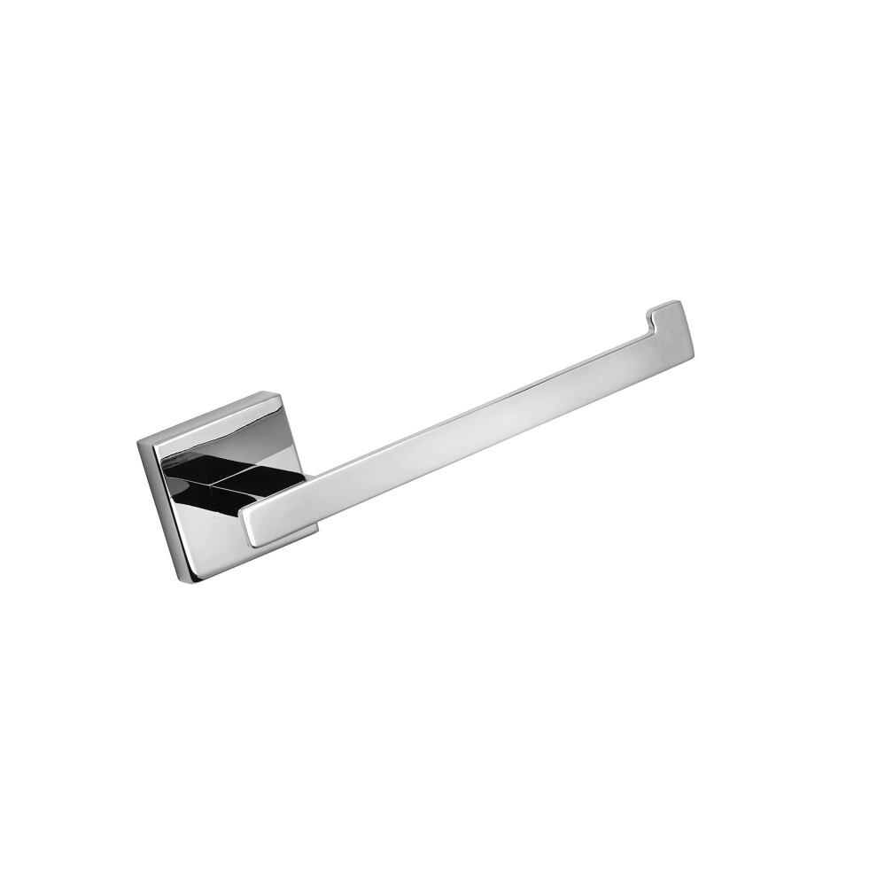 QM511141 Flexi-Fix Easy to Fit Cheadle Chrome Plated Square Design Toilet Roll Holder