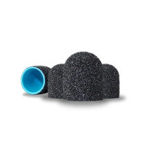 LUX ABS Sanding Caps 10 mm 80 Grit 100 Pieces Caps for Milling Machine Graphite Sanding Sleeves Nail Modelling Manicure Pedicure Podology Sanding Belt