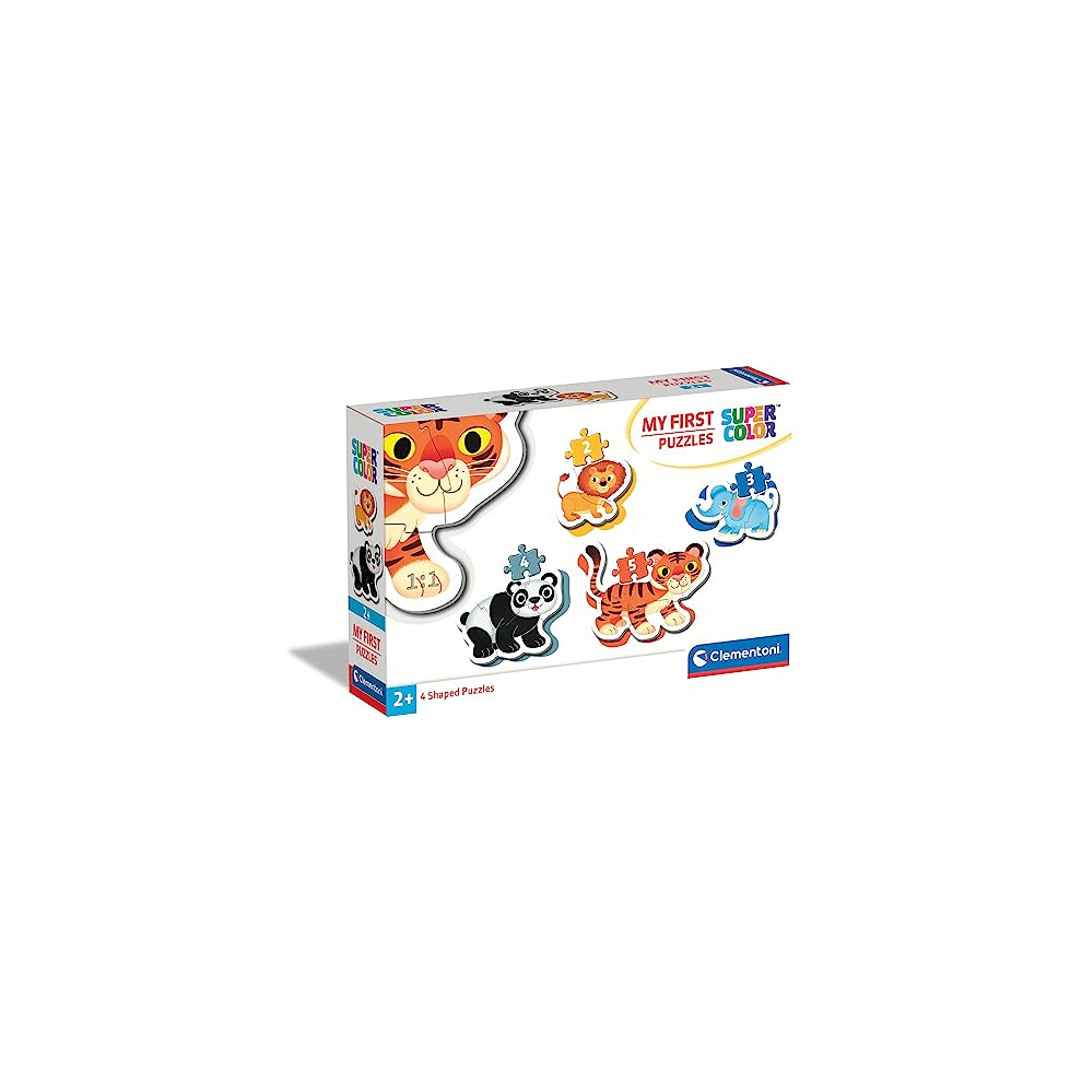 Clementoni - 20181 - My First Jigsaw Puzzle - Wild Animals - 2-3-4-5 Pieces, Jigsaw Puzzle For Kids
