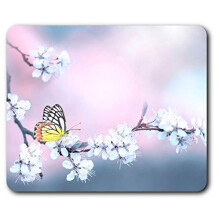 Butterfly Cherry Blossom Pink Mouse Mat Pad Computer PC Laptop Gaming Office Home Desk Accessory Gadget 2629