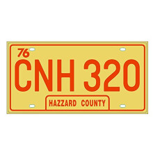 - Dodge General Lee compatible car metal license plate replica from the movie THE DUKES OF HAZZARD (61)