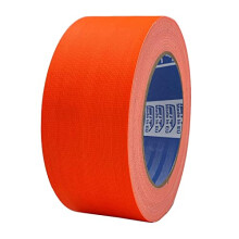 Fluorescent Duct Tape, 50mm x 25m, Reinforced Duct Tape, Duct Tape, Gaffer, Fluorescent Tape, Repairs, Fixing & Packing High Strength (Orange)
