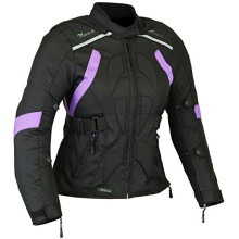CJ9P Ladies Women Motorbike Motorcycle Waterproof Textile Cordura Jacket (L(14))