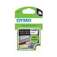 D1 High-Performance Permanent Polyester Labels | 19 mm x 5.5m Roll | Black Print on White | Self-Adhesive Labels for LabelManager Label Printers |