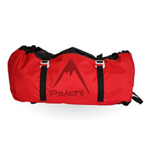 Climbing Rope Bag with Ground Sheet Buckles and Carry Straps (Red)