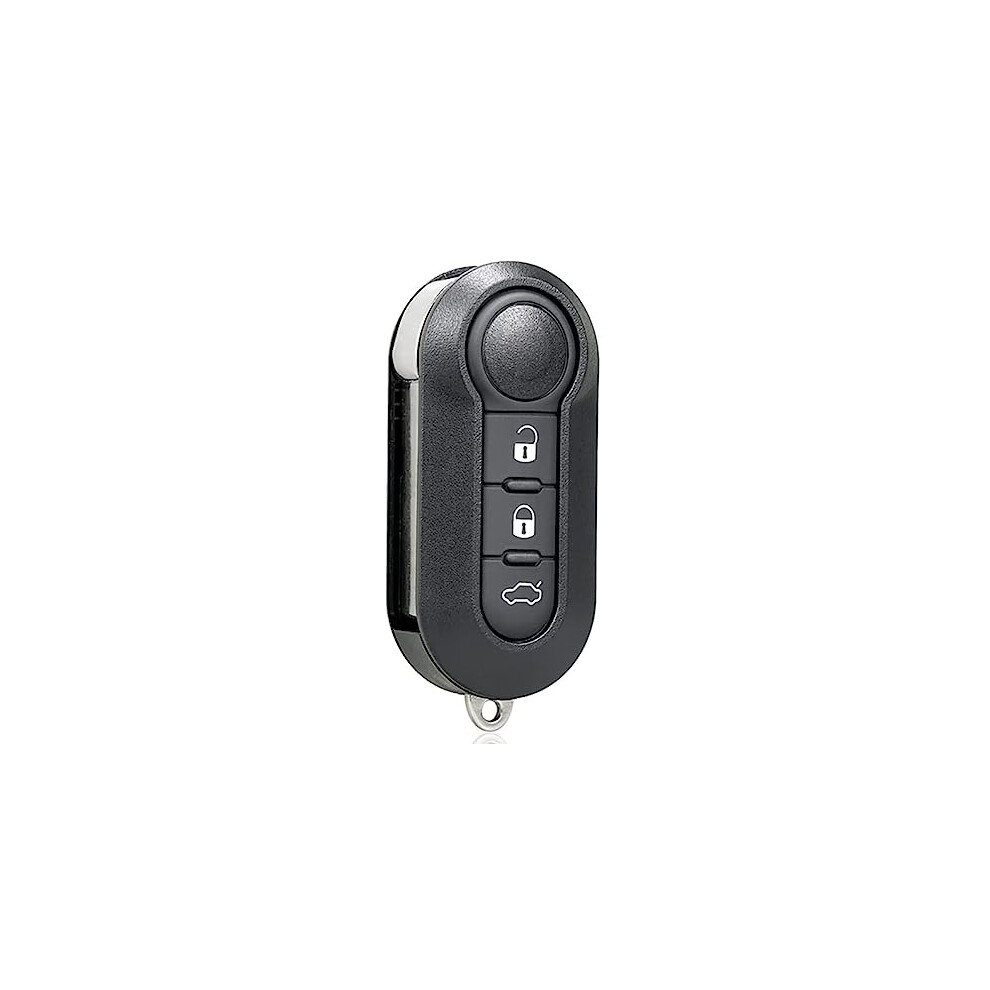 3 Buttons Car Key Fob Case Fits For Fiat 500 500C Peugeot Citroen Brava Bravo Grande Evo Doblo Ducato Panda Punto,Auto Key Cover Replacement 5281472156920