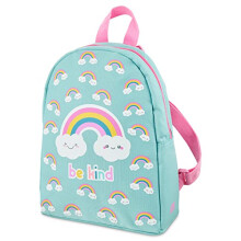 BEKIND Backpack Insulated Kids Lunch Bag Adjustable Shoulder Straps – 600D Polyester Food Cooler, Reusable Food & Drink Thermal Cool Bag, Turquoise,
