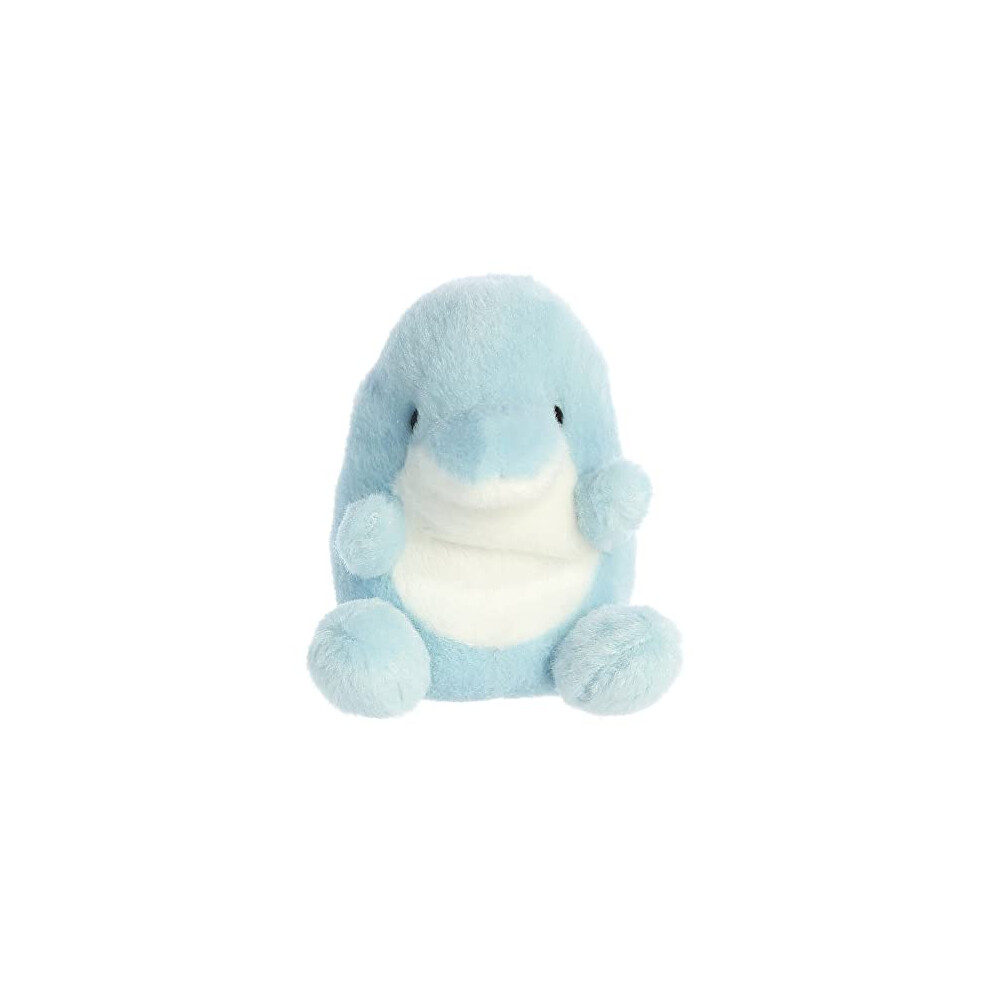 Aurora, 33684, Palm Pals Clicks Dolphin, 5In, Soft Toy, Blue