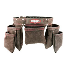 Leather Tool Belt for framers, Carpenters. Perfect Electricians Tool Belt and Convenient for Women. 12 Tool Pouches for Large Capacity. Our Tool Rig