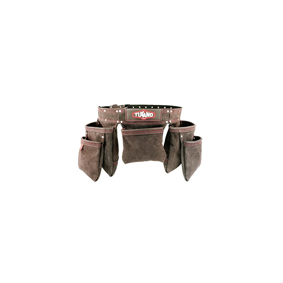 Leather Tool Belt For Framers, Carpenters. Perfect Electricians Tool Belt And Convenient For Women. 12 Tool Pouches For Large Capacity. Our Tool Rig 5903424618224