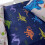 Catherine Lansfield Prehistoric Dinosaurs Single Fitted Sheet Blue 1