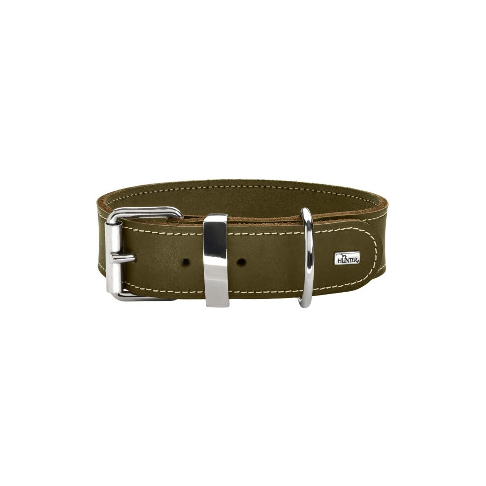 Collar Aalborg Special, 35 67270 Soft genuine cow leather, olive