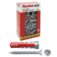 Duo Power 8S Plastic Screws with Dowel [Box of 50]