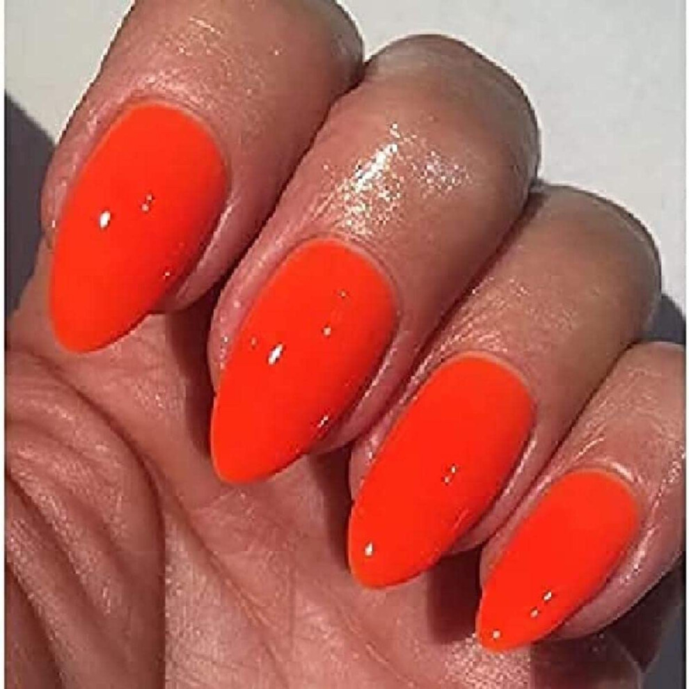 Gel Polish, Orange Hot Chilli, A111, 10 ml, Gel Soak Off Nail Polish, Orange, Neon (curing under UV/LED lamp required)