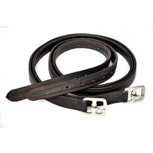 Leathers Stirrups for saddles Denver Non Stretchable Nylon Core Bonded Black & Brown (Brown, 60")
