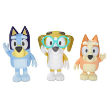 Toys: Bingo, Honey 3 Pack of Play Figures – 3 Figures with Movable Parts – 3 Action Figures from the hit children's show- Official Collectable