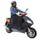 Universal Leg Cover with polar Rain Scooter Protection in wet Weather Cover for the rider Motorbike APRON fit for almost all Scooters Black [088] 1