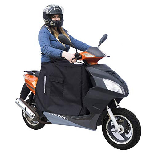 Universal Leg Cover with polar Rain Scooter Protection in wet Weather Cover for the rider Motorbike APRON fit for almost all Scooters Black [088]